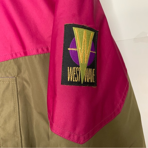 VTG WestWave Mens Winter Coat Medium Gortex Coloblock Ski Bright Pink Canada - Picture 5 of 10